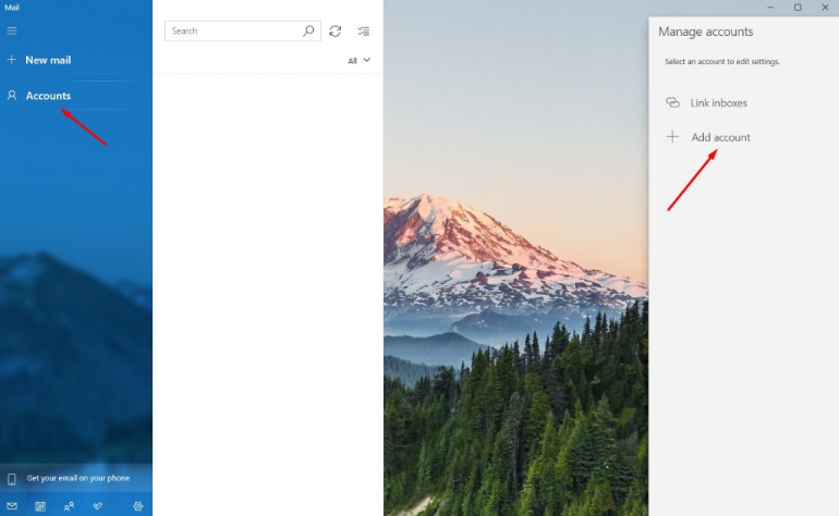 Configuração do cliente de e-mail: Windows 10,11+