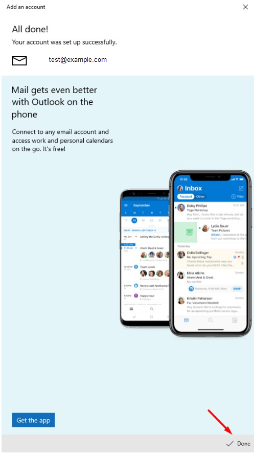 Configuração do cliente de e-mail: Windows 10,11+