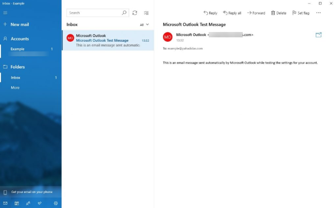 Configuração do cliente de e-mail: Windows 10,11+
